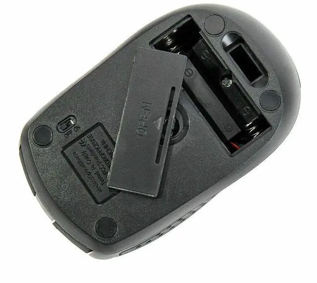 Alt view image 5 of 5 - Black Wireless Mouse Optical USB Laptop PC Computer 2.4GHZ DPI