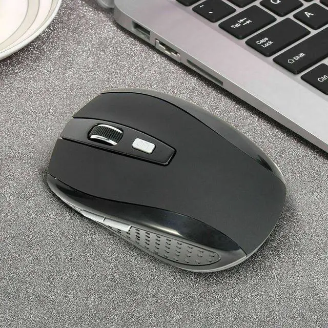 Alt view image 2 of 5 - Black Wireless Mouse Optical USB Laptop PC Computer 2.4GHZ DPI