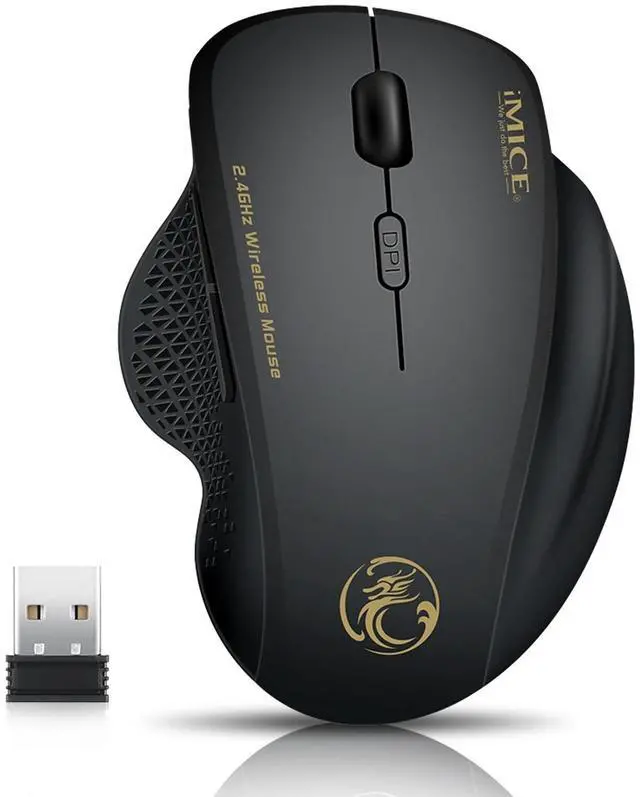 Main image of 2.4GHz Wireless Optical Mice PC Gaming Mouse 6 Buttons & USB Receiver for Laptop
