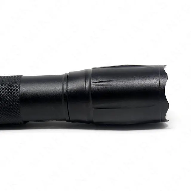 Alt view image 2 of 4 - 3-Pack Tactical LED Flashlight High Powered 5-Mode Zoomable Zoom AAA