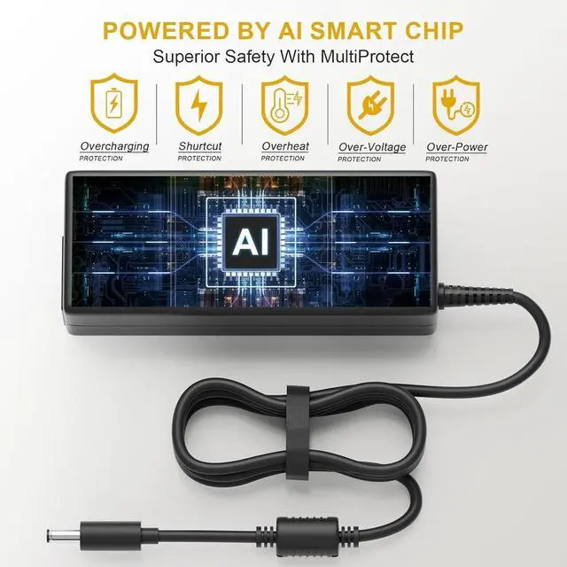 Alt view image 7 of 7 - 90W OptiPlex Charger AC Adapter for Dell Optiplex 5050 5060 7070 7080 5070 5090