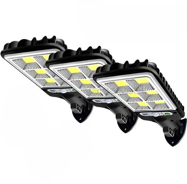 Main image of 3PCS Outdoor Solar Wall Light LED Motion Sensor Bright Flood Street Lamp 3 Modes