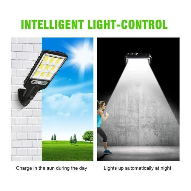 Alt view image 3 of 7 - 3PCS Outdoor Solar Wall Light LED Motion Sensor Bright Flood Street Lamp 3 Modes
