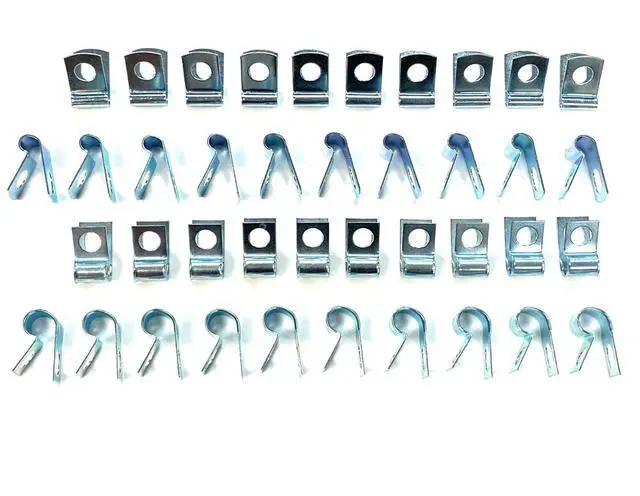 Main image of Brake and Fuel Line Clip Pack, 3/16, 1/4, 5/16 and 3/8" Clips (10 of each size)
