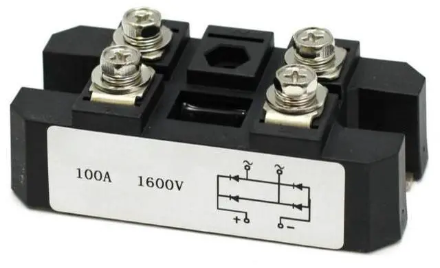 Main image of 100A Amp 1600V Volt Single 1 Phase Diode Metal Case Bridge Rectifier TS