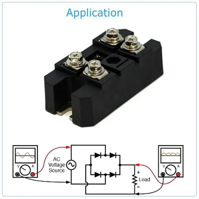 Alt view image 7 of 7 - 100A Amp 1600V Volt Single 1 Phase Diode Metal Case Bridge Rectifier TS