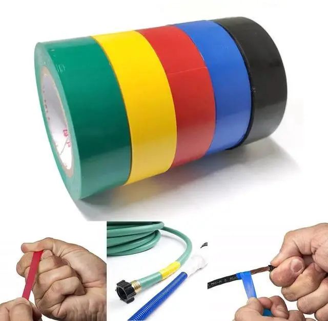 Alt view image 2 of 5 - Multi Colored Electrical Tape (10 Pack) 3/4" Wide 66 Feet 20 Meters Long