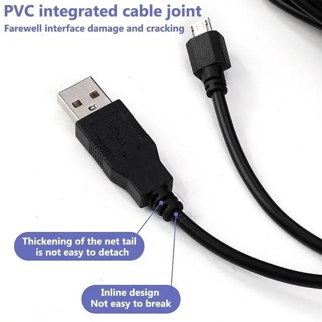 Alt view image 3 of 6 - For Sony PS4 Wireless Controller USB FAST Charger Cord Charging Cable 9.85 FT