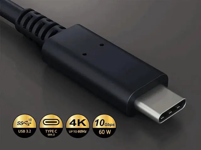 Alt view image 2 of 4 - 6in USB 3.2 Cable Gen 2x1 Type C to Type C Cable, Male to Male, Up to 10 Gbps...