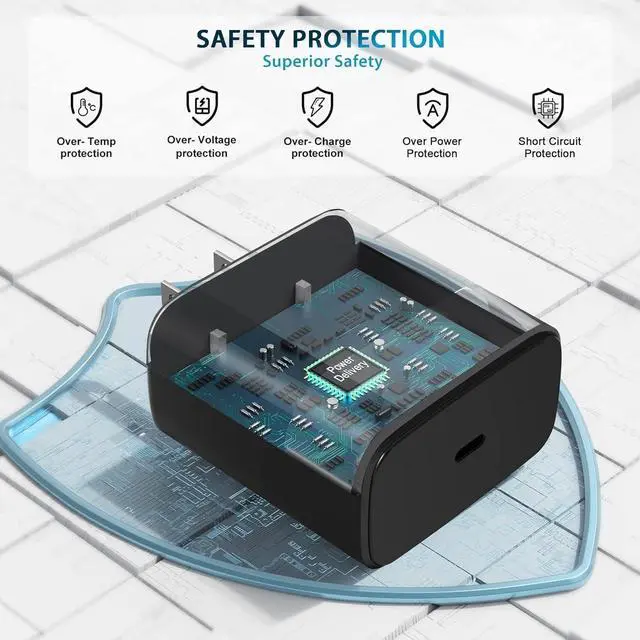 Alt view image 5 of 5 - 45W Super Fast Charger Adapter USB-C Cable For Samsung Galaxy S25 S24 Ultra 10 FT