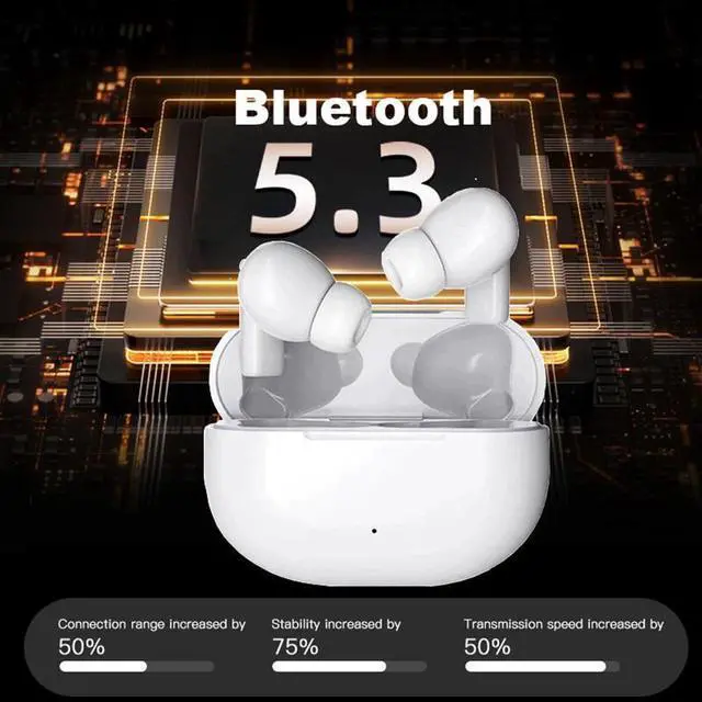 Alt view image 5 of 6 - Wireless Bluetooth Earphones Mini Earbuds For iPhone 15/Plus/Pro/Pro Max Headphones-White