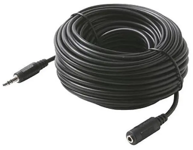 Main image of NEW 50 ft 3.5mm 1/8 audio jack computer speaker extension male to female cable