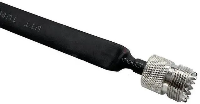 Alt view image 4 of 5 - Window/Door Pass Through Flat RF Coaxial Cable SO239 UHF Female 12-Inch 50 Ohms