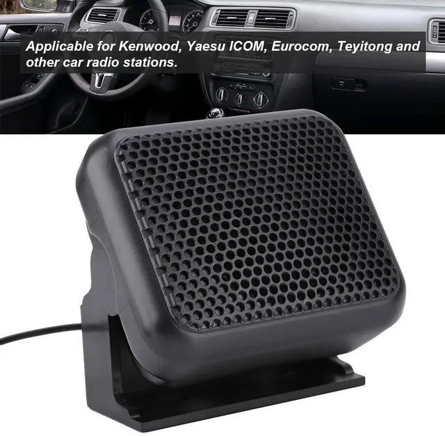 Alt view image 3 of 6 - Compact Wired External Speaker for Car Radios Crisp Audio Output, Easy Installation, Durable Design for Vehicle Use