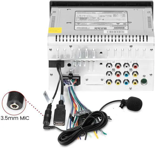 Alt view image 5 of 5 - Car Microphone Mic Fits 3.5mm & 2.5mm Bluetooth Enabled Stereo Audio DVD GPS