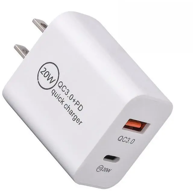Main image of For iPhone 14 13 12 11 20W Fast Charger Block USB Type C Wall Power Adapter Lot/ 2 PACK