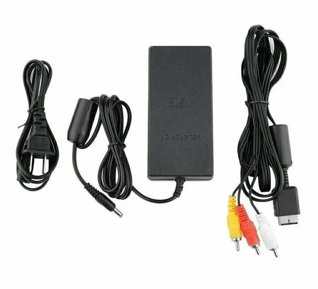 Alt view image 2 of 6 - Power Supply AV Cable For Sony Playstation 2 Slim PS2 Slim Charger TV Cable Adapter
