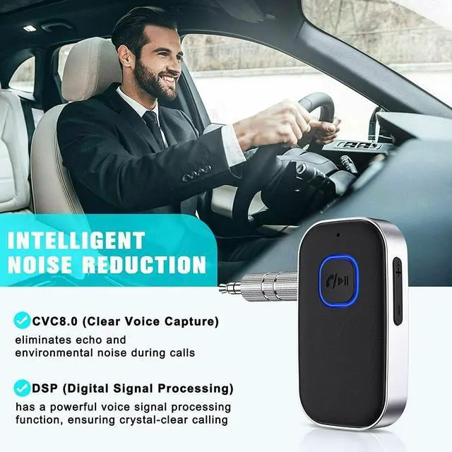 Alt view image 6 of 6 - Bluetooth Transmitter Call Music Receiver AUX Adapter for Car Headphone
