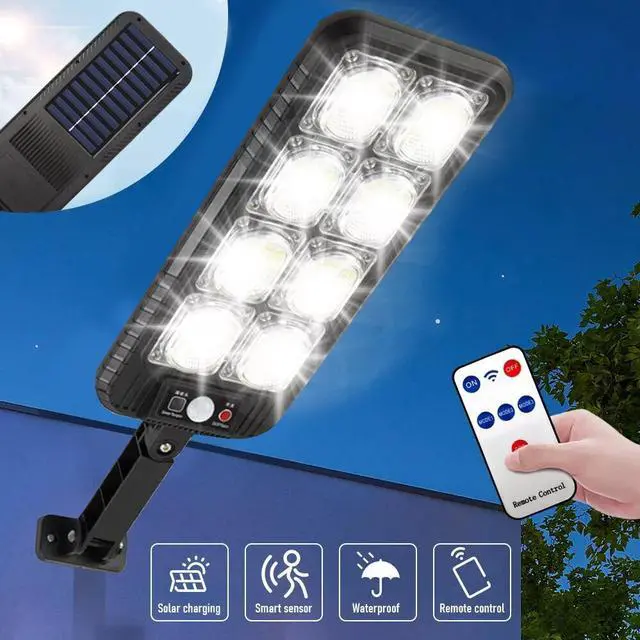 Alt view image 2 of 7 - Commercial 1000000LM LED Outdoor Dusk to Dawn Solar Street Light Road Area Lamp