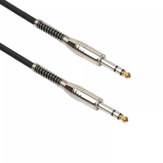 Alt view image 3 of 7 - 6ft NOISELESS Electric Guitar Bass Cable Pedal AMP Cord 1/4" USA KEYBOARD 2pcs