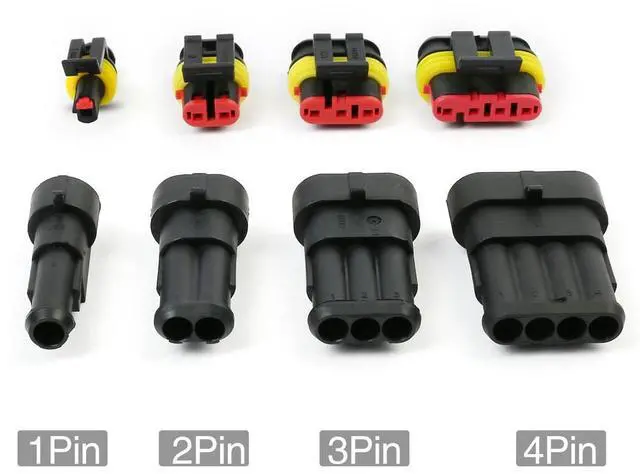 Alt view image 3 of 6 - Waterproof Car Electrical Connector Terminals Automotive Wire Plug 1234 pin