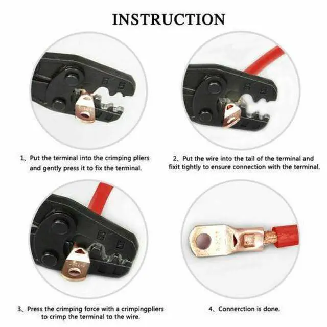 Alt view image 3 of 7 - 280PCS Car Copper Lug Ring Terminals Cable Electrical Wire Crimp Connectors Kit