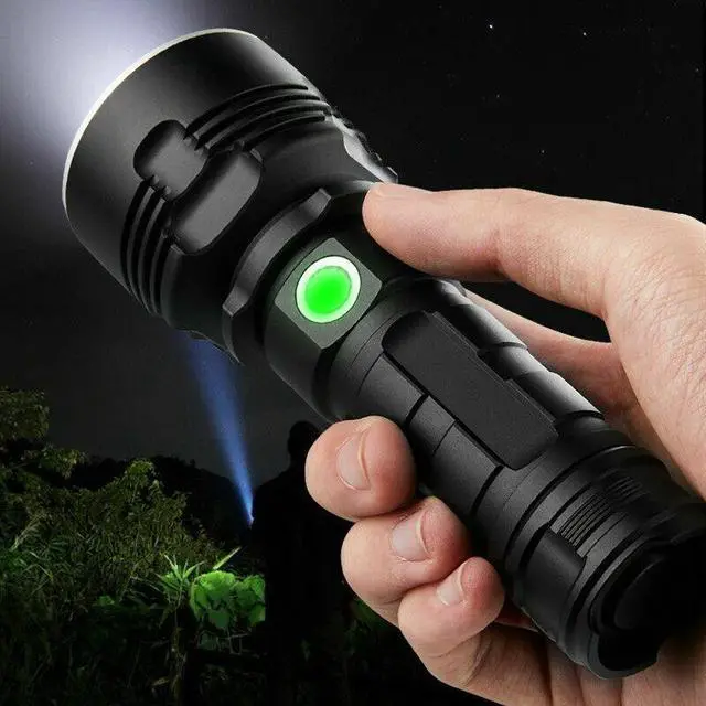 Alt view image 2 of 7 - Super Bright 4 CORE LED USB Flashlight LED Tactical Torch