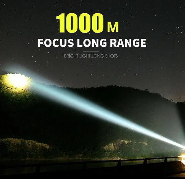 Alt view image 3 of 7 - Super Bright 4 CORE LED USB Flashlight LED Tactical Torch