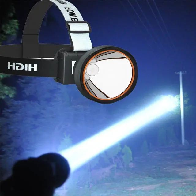 Alt view image 4 of 7 - Headlamp Bright LED Rechargeable Flashlight Head Light spotlight Torch