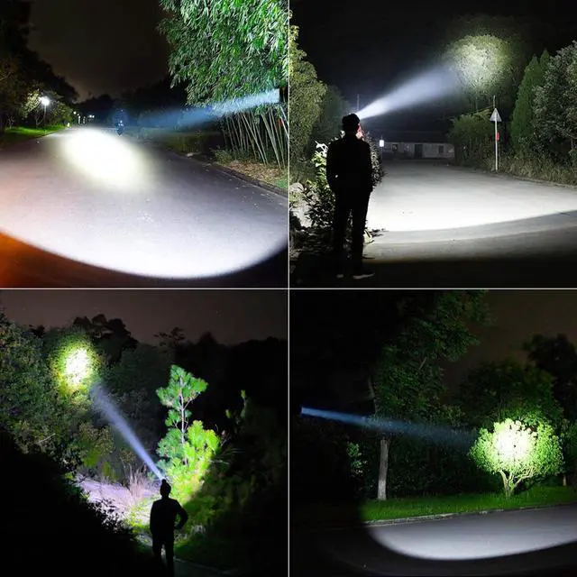 Alt view image 6 of 7 - Headlamp Bright LED Rechargeable Flashlight Head Light spotlight Torch