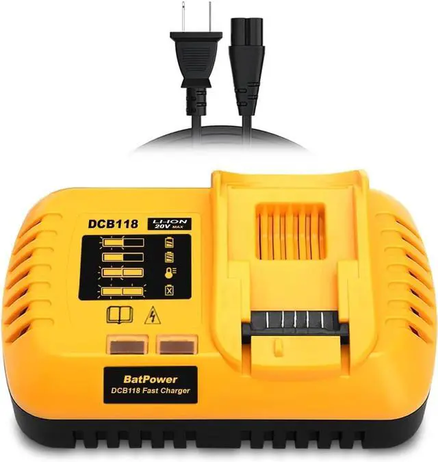 Main image of DEWALT DCB118 Rapid Charger for DEWALT 20V MAX/60V MAX Batteries | Fast Charging 4Ah-15Ah | UL Listed