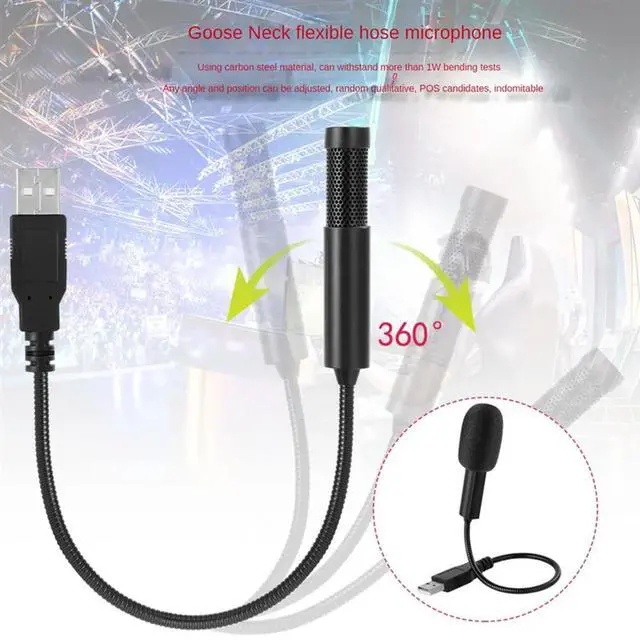 Alt view image 3 of 4 - Mini USB Condenser Microphone, Mini Recording Wired Microphone For Singing, Voice Chat, Webcast, Online Teaching, Durable