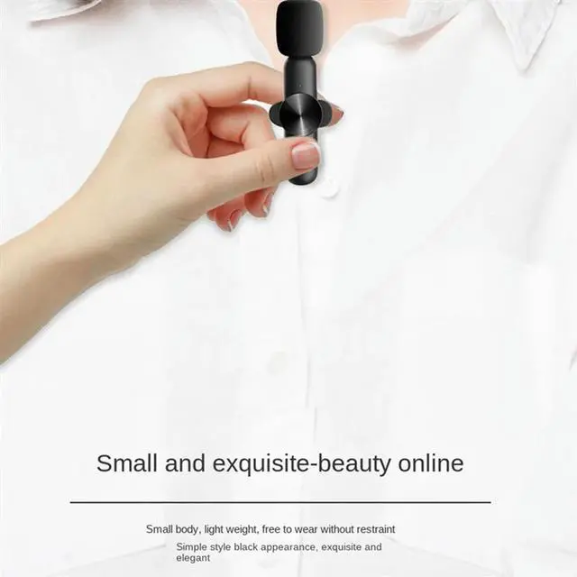 Alt view image 4 of 4 - Wireless Lavalier Microphones Plug And Play Noise Reduction Auto Sync Lapel Mic Live Stream,Vloggers,Interview