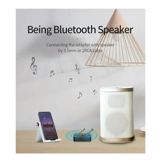 Alt view image 2 of 4 - 5.0 All-In-1 Bluetooth Receiver NFC Bluetooth Transmitter Supports TF Card U Disk Playback RCA Call Adapter Durable