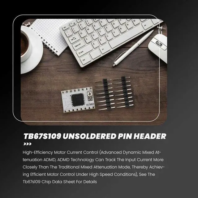 Alt view image 3 of 4 - Driver Module TB67S109 Stepper Motor Driver Module 4A Current Driveable 42/57 Motor Module