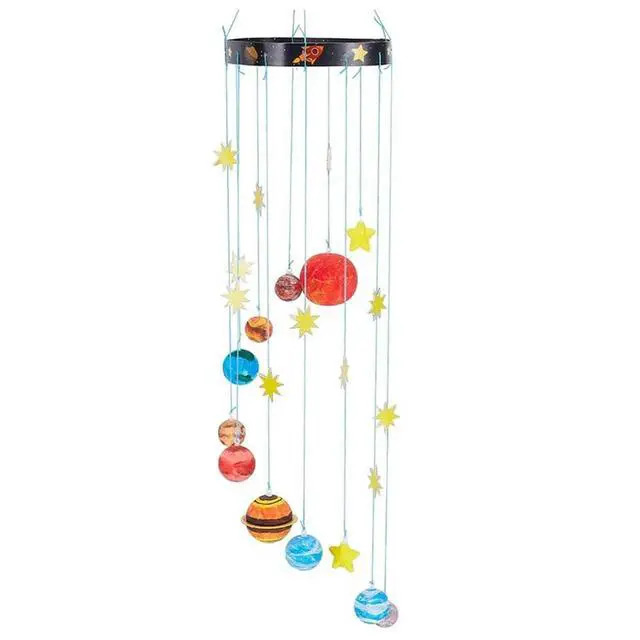 Alt view image 3 of 4 - 3D Solar System Model Foam Ball Kit Complete DIY Hanging Solar Project Kit For Hanging Space Christmas Birthday Gift