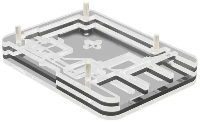 Alt view image 3 of 4 - 5-Layer Acrylic Case For Raspberry Pi 5 Compatible With For Raspberry Pi 5 Active Precision Cutouts Durable Easy T