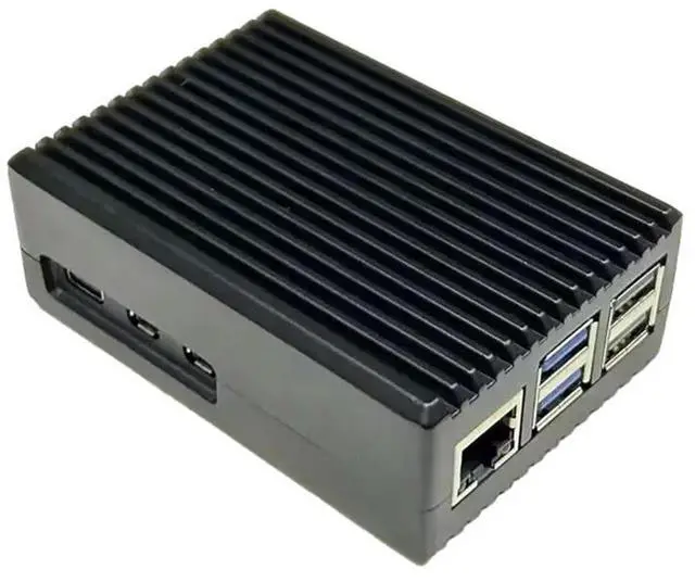 Alt view image 2 of 4 - For Raspberry Pi 5 Generation Aluminum Case Raspberry Pi 5 Generation Aluminum Box Protection Case Computer Spare