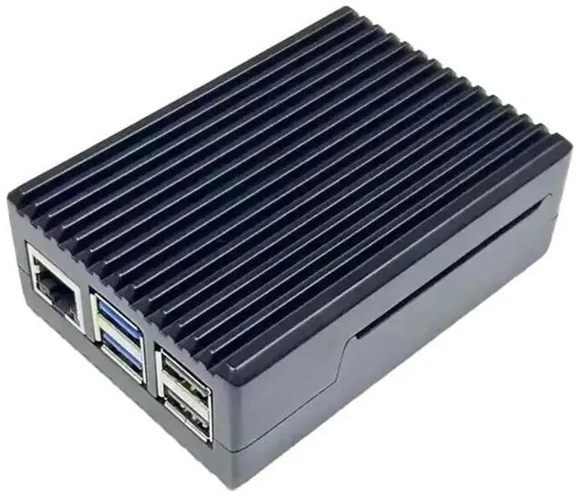 Alt view image 3 of 4 - For Raspberry Pi 5 Generation Aluminum Case Raspberry Pi 5 Generation Aluminum Box Protection Case Computer Spare