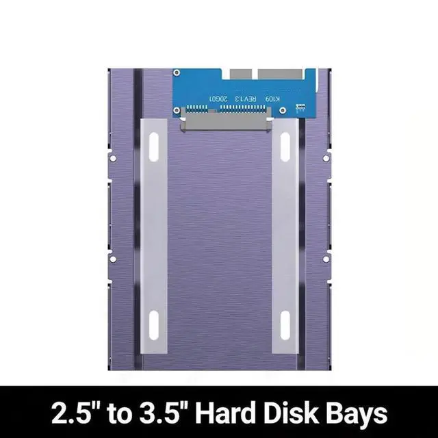 Alt view image 4 of 4 - JEYI 2.5In To 3.5In SSD HDD Hard Drive Adapter Bay Holder Mounting Bracket Caddy Tray For 7/9.5/12.5Mm 2.5Inch HDD/SSD
