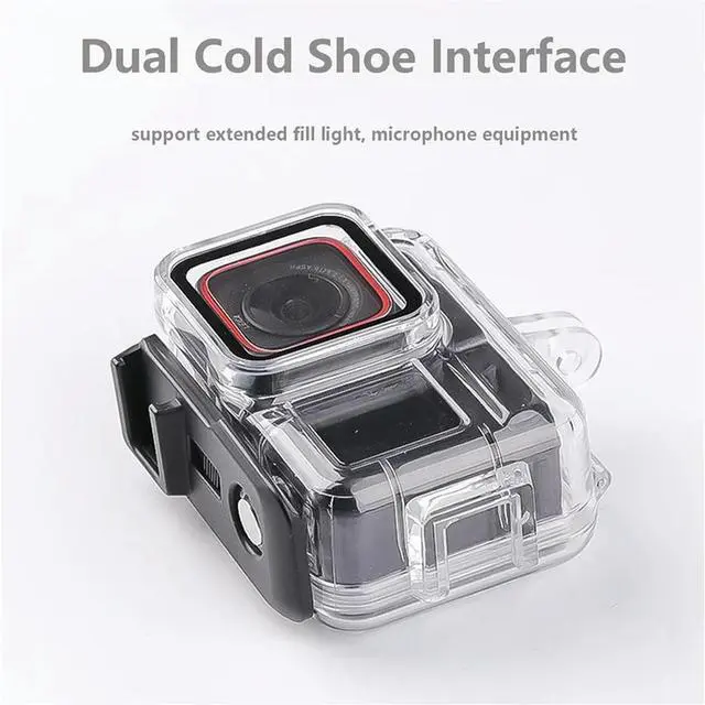 Alt view image 4 of 4 - Dive Case For Ace Pro Waterproof Case Underwater 60M/196FT Diving Housing Cover For Ace Pro Action Camera Durabl