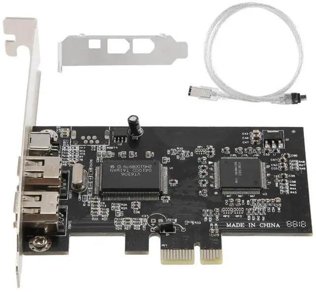 Alt view image 4 of 4 - PCI-E PCI Express Firewire Card, IEEE 1394 Controller Card With Firewire Cable, For Video, Audio Transmission,Etc