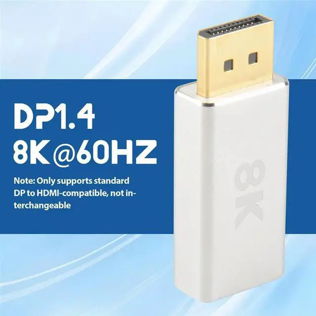 Alt view image 3 of 4 - Active Standard DP1.4 To -Compatible 2.1 Adapter, Dp To -Compatible Cable Converter, Support 8K@60Hz