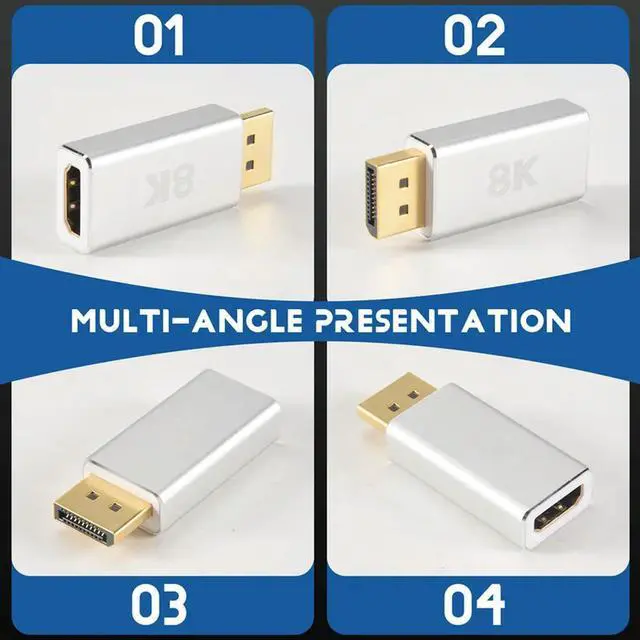 Main image of Active Standard DP1.4 To -Compatible 2.1 Adapter, Dp To -Compatible Cable Converter, Support 8K@60Hz