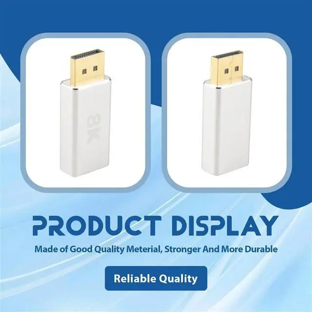 Alt view image 4 of 4 - Active Standard DP1.4 To -Compatible 2.1 Adapter, Dp To -Compatible Cable Converter, Support 8K@60Hz