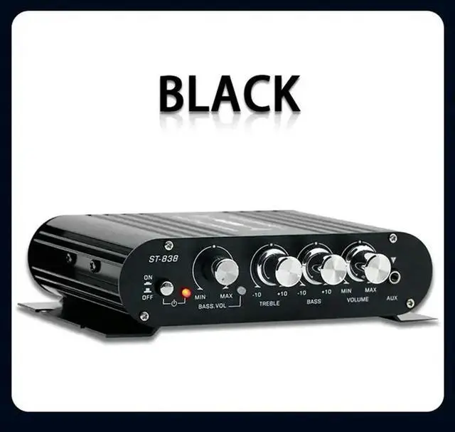 Main image of Mini Power Audio Car Amplifier Blue Light Stereo Audio Amplifier For Home Theater Club Party Music 200W X2(A) Dur