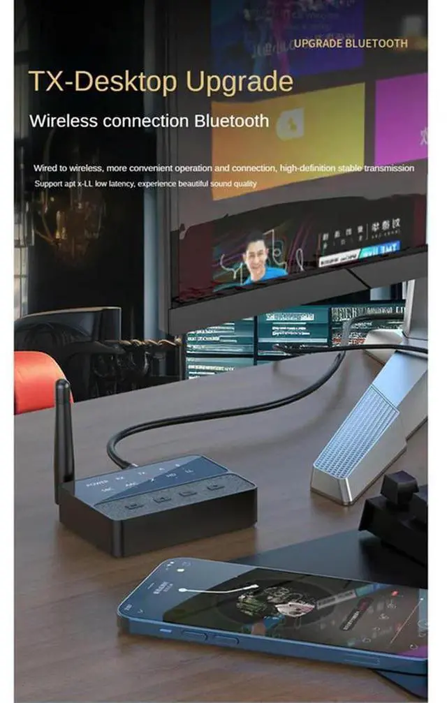 Main image of 5.3 Bluetooth Audio Adapter Aptx/HD/LL Audio Receiver Transmitter Wireless HIFI Stereo Adapter Lossless Sound
