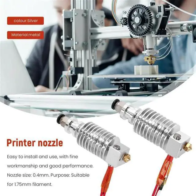 Alt view image 4 of 4 - 2Pcs Durable V5 J Head Hotend Extruder Hot 0.4Mm 3D Printer Parts For Anycubic I3 Mega 3D Printer For 1.75Mm Filament