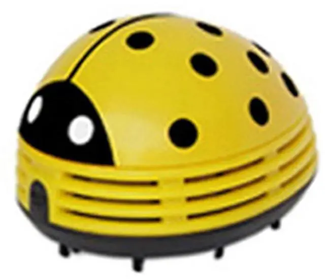 Alt view image 4 of 4 - YOC-Mini Cute Ladybug Desktop Vacuum Cleaner Dust Collector For Home Office Table Cleaning Brush Keyboard Cleaner