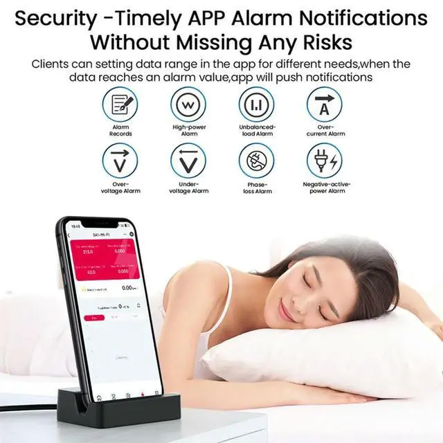 Alt view image 4 of 4 - TONGOU Tuya Energy Accessories With Kwh Monitoring And Prepaid Function Real-Time Temperature 1-50A